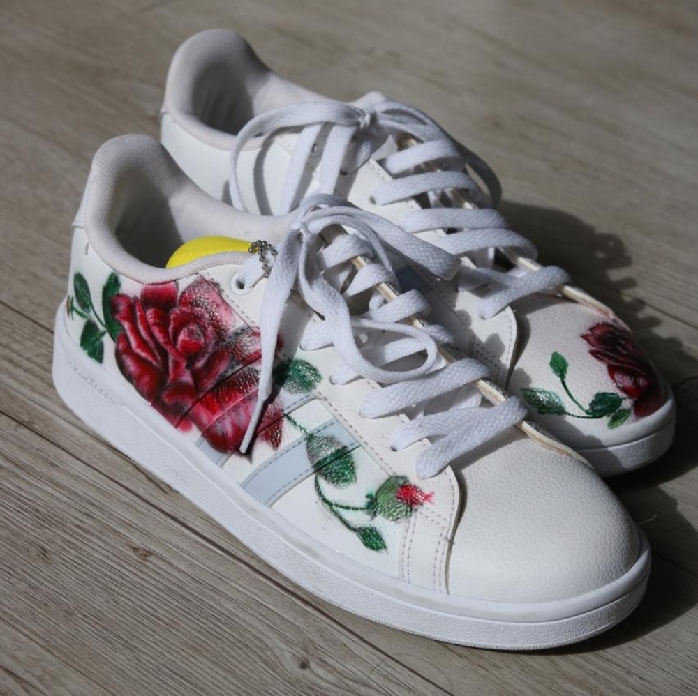 NWOT Adidas - Hand Painted Size 8.5